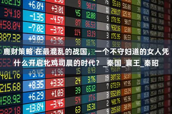 鹿财策略 在最混乱的战国，一个不守妇道的女人凭什么开启牝鸡司晨的时代？_秦国_襄王_秦昭